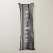 Coussins Longs Planche en bois patinée personnalisée (Dos (Vertical))