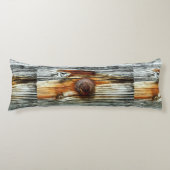 Coussins Longs planches de Thunder_Cove grises rouillées (Devant)