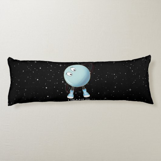 Coussins Longs Planet Uranus & Stars (Dos)