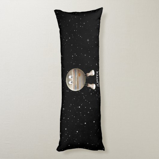 Coussins Longs Planète Jupiter & Étoiles (Dos (Vertical))