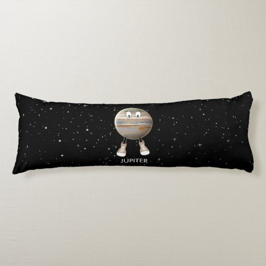 Coussins Longs Planète Jupiter & Étoiles (Devant)