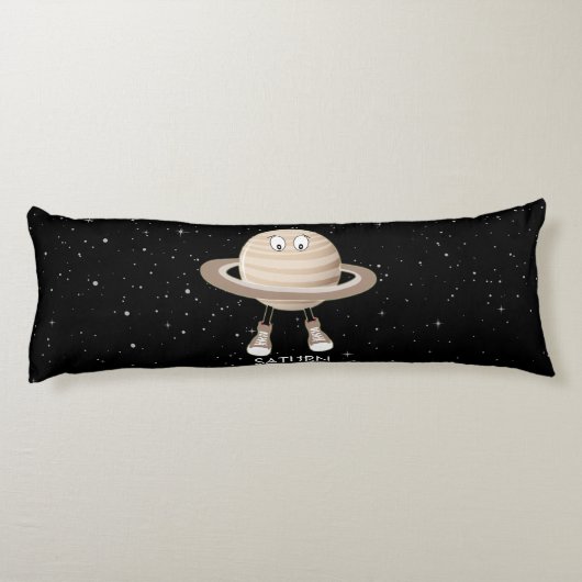 Coussins Longs Planète Saturne & étoiles (Dos)