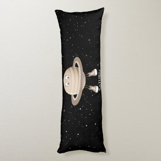 Coussins Longs Planète Saturne & étoiles (Dos (Vertical))