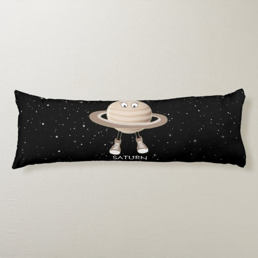 Coussins Longs Planète Saturne & étoiles (Devant)