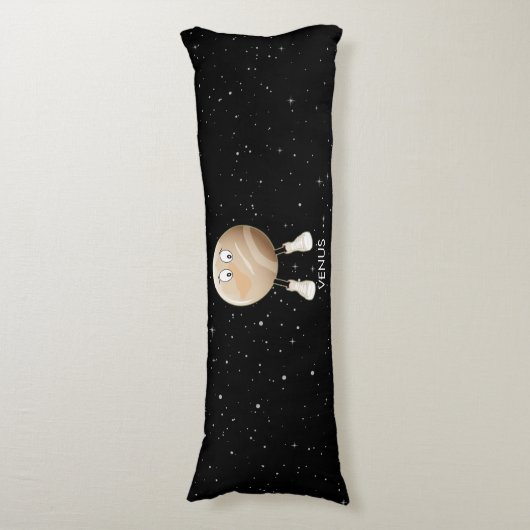 Coussins Longs Planète Vénus & Étoiles (Devant (Vertical))
