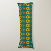 Coussins Longs Plante de tournesol Kawaii dans un pot (Devant (Vertical))