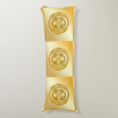 Coussins Longs Plaque d'or (Devant (Vertical))