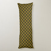 Coussins Longs Plaque noire jaune tartan MacLeod (Dos (Vertical))