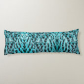 Coussins Longs Plumage bleu - conception de plume cool (Dos)