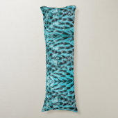 Coussins Longs Plumage bleu - conception de plume cool (Devant (Vertical))