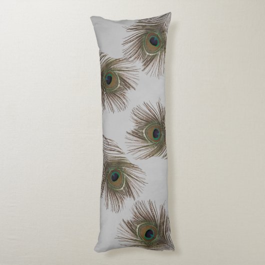 Coussins Longs Plumes de paon (Dos (Vertical))