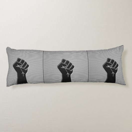 Coussins Longs Poing de solidarité en fibre de carbone (Dos)