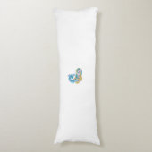 Coussins Longs Point, Sherpa Blue, Design de sable doré (Devant (Vertical))