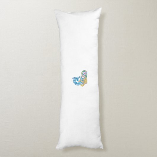 Coussins Longs Point, Sherpa Blue, Design de sable doré (Dos (Vertical))