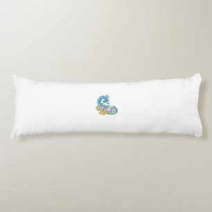 Coussins Longs Point, Sherpa Blue, Design de sable doré