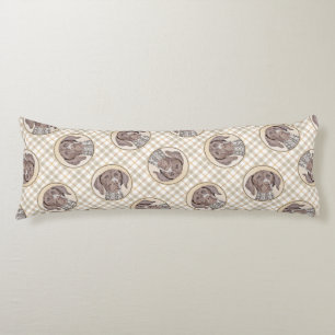 Coussins Longs Pointeur allemand peint art original