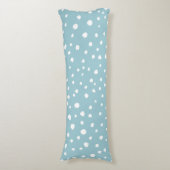 Coussins Longs Points Dalmatiens Bleus, Points Dalmatiens, Impres (Devant (Vertical))