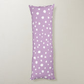Coussins Longs Points Dalmatiens Lilac, Points Dalmatiens, Pots D (Dos (Vertical))