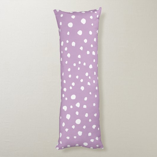 Coussins Longs Points Dalmatiens Lilac, Points Dalmatiens, Pots D (Dos (Vertical))