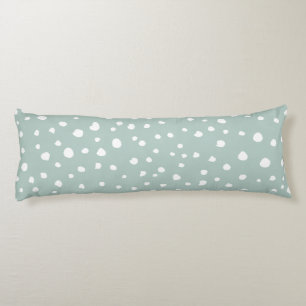 Coussins Longs Points Dalmatiens verts, Points Dalmatiens, Pots D