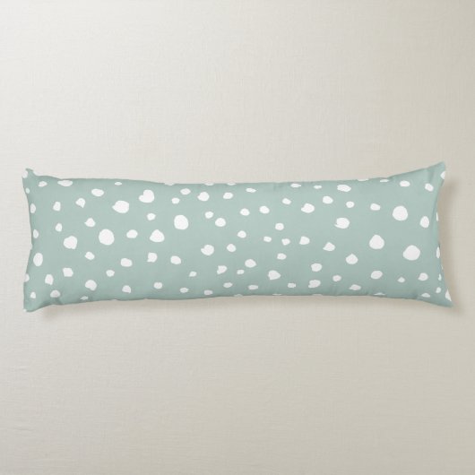 Coussins Longs Points Dalmatiens verts, Points Dalmatiens, Pots D (Dos)