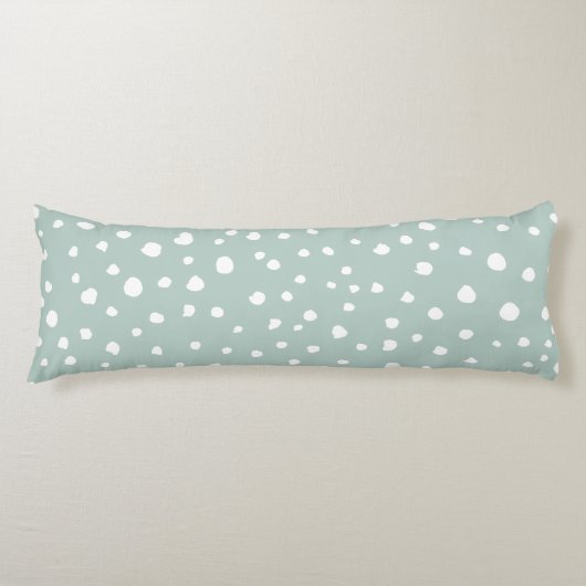 Coussins Longs Points Dalmatiens verts, Points Dalmatiens, Pots D (Devant)