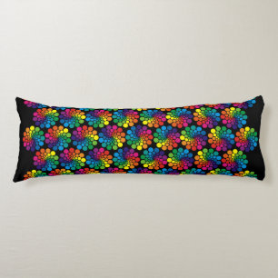 Coussins Longs Points de couleur Cercle Motif + votre arrière - p