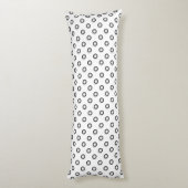 Coussins Longs Points dégradés noir & blanc + votre dos. & idée (Dos (Vertical))