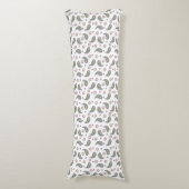 Coussins Longs Points Fleurs Paisley Motif Vert rose violet (Devant (Vertical))