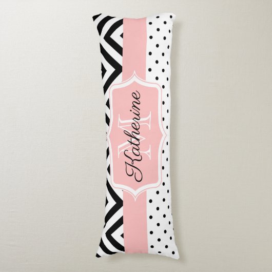 Coussins Longs Points mignons et Chevron (Devant (Vertical))