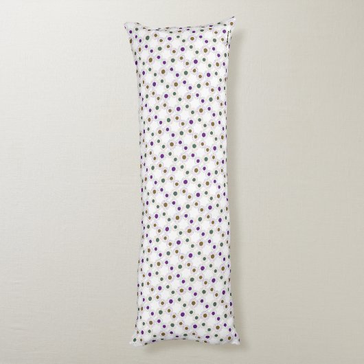 Coussins Longs Points multicolores (Dos (Vertical))