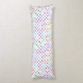 Coussins Longs points pastel colorés multicolores (Dos (Vertical))
