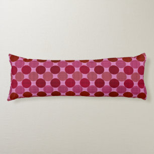 Coussins Longs Points texturés rose rouge et pêche