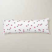 Coussins Longs points vintage rose et gris (Dos)