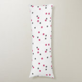 Coussins Longs points vintage rose et gris (Devant (Vertical))