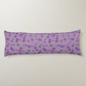 Coussins Longs points violets, améthyste et fuchsia (Dos)