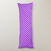 Coussins Longs Points violets et blancs (Dos (Vertical))