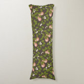 Coussins Longs Poires roses (marron foncé) (Devant (Vertical))