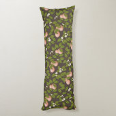 Coussins Longs Poires roses (marron foncé) (Dos (Vertical))