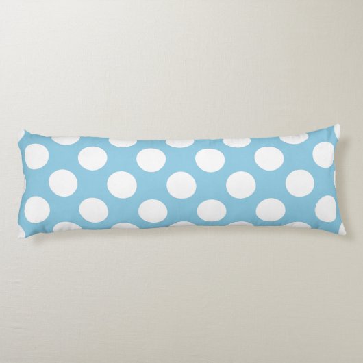 Coussins Longs Pois Bleus, Motif Pointe Polka, Points, Pointe (Dos)