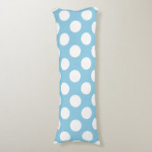 Coussins Longs Pois Bleus, Motif Pointe Polka, Points, Pointe (Devant (Vertical))