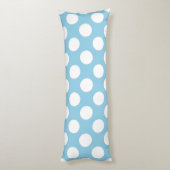 Coussins Longs Pois Bleus, Motif Pointe Polka, Points, Pointe (Dos (Vertical))