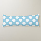 Coussins Longs Pois Bleus, Motif Pointe Polka, Points, Pointe (Devant)