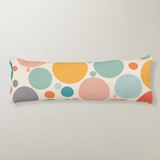 Coussins Longs Pois coloré (Devant)