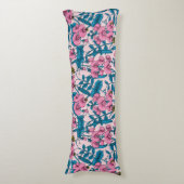 Coussins Longs Pois doux et bourdons, rose et bleu (Devant (Vertical))