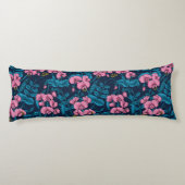 Coussins Longs Pois doux et bourdons, rose et bleu (Dos)