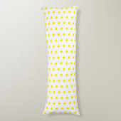 Coussins Longs Pois Jaune Points Blanc Couleurs Personnalisées Jo (Devant (Vertical))