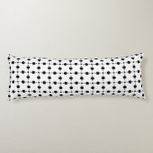 Coussins Longs Pois noirs, Motif à points Polka, points, pointill (Dos)