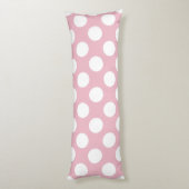 Coussins Longs Pois roses, Motif Pointe Polka, Points, Pointe (Dos (Vertical))