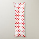 Coussins Longs Pois rouges, Motif à points polka, points, pointil (Dos (Vertical))
